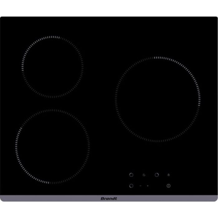 Brandt BPV2320B 3 foyers 5100W Plaque Vitrocéramique